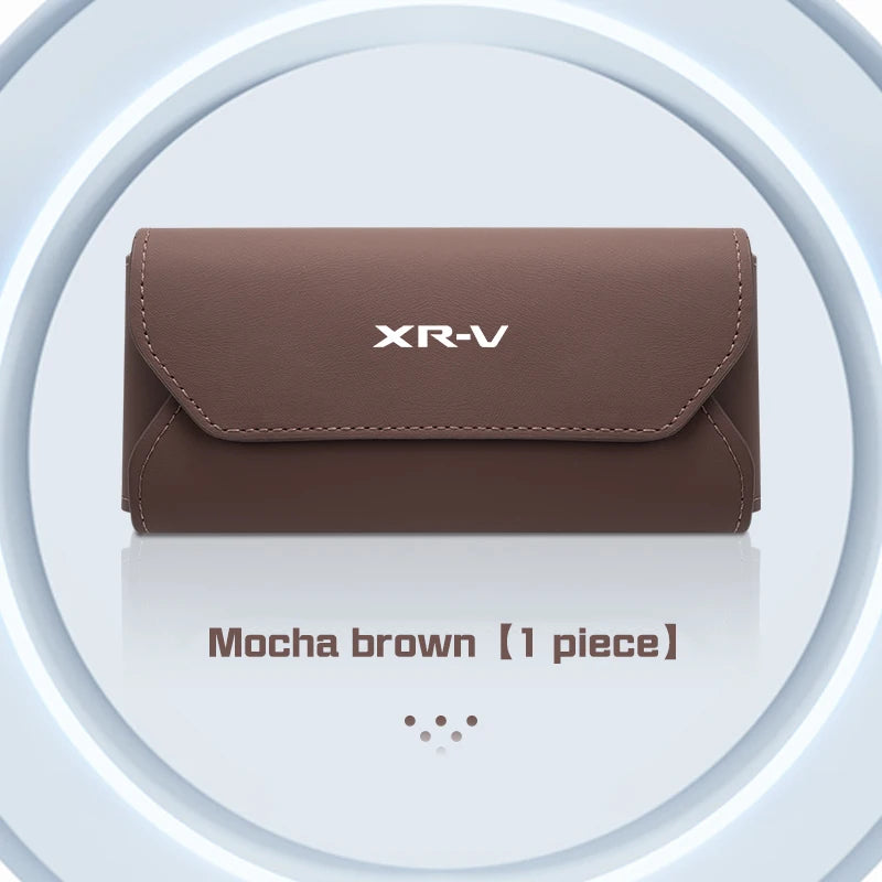 Honda Accord Civic CRV Magnetic Leather Glasses Case Holder