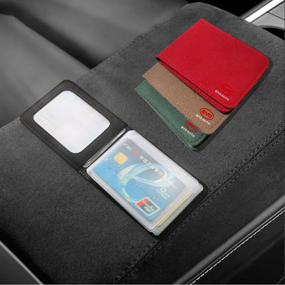 Suede-Style Driver Licence and Card Holder for BYD Models