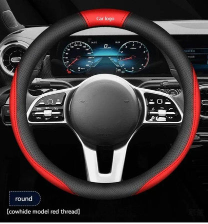 Changan Leather Steering Wheel Cover for UNI-K UNI-T CS15 CS35 CS55 CS75 CS85 CS95 Alsvin CX70 - 