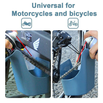 Motorcycle Chain Oil Applicator & Storage Tool - 