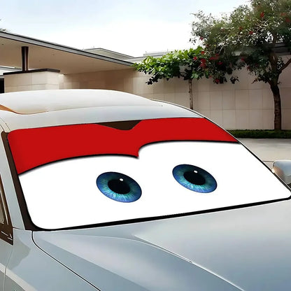 Lightning McQueen Car Windshield Sunshade UV Protection Cover - A