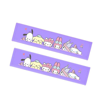 Padded Seat Belt Covers Sanrio Themed Car Shoulder Protectors