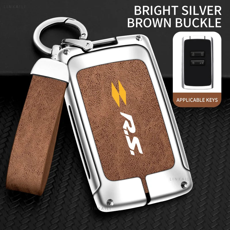 Zinc Alloy Car Key Case Cover For Renault Captur Megane Clio Zoe