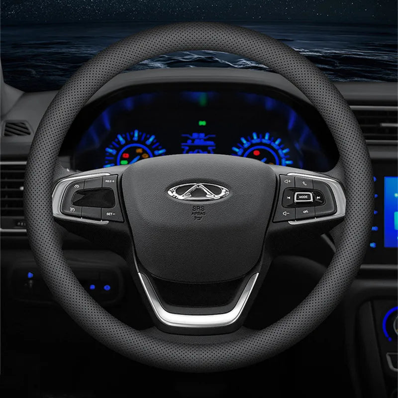 Ultra-Thin Leather Universal Steering Wheel Cover