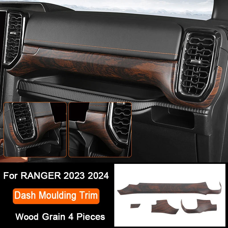 Ford Ranger Wildtrak Wood Grain Trim - Dash Panel LHD