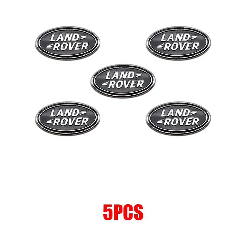 24MM Land Rover Logo Remote Key Emblem Sticker Range Rover Evoque - Black 5Pcs