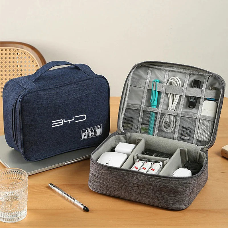 BYD Car Multi-Function Storage Bag Travel Organizer with Compartments