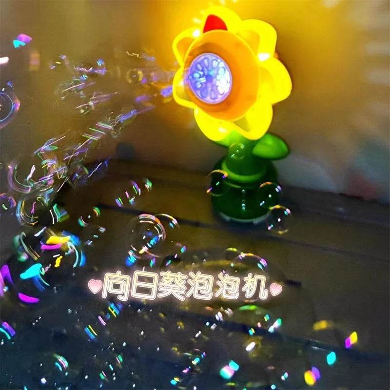 Sunflower Car Bubble Machine – Remote Controlled with Lights - 