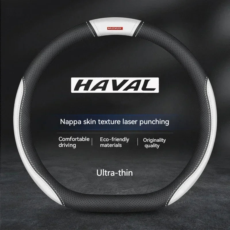 Haval Suede Leather Steering Wheel Cover Anti-Slip Grip