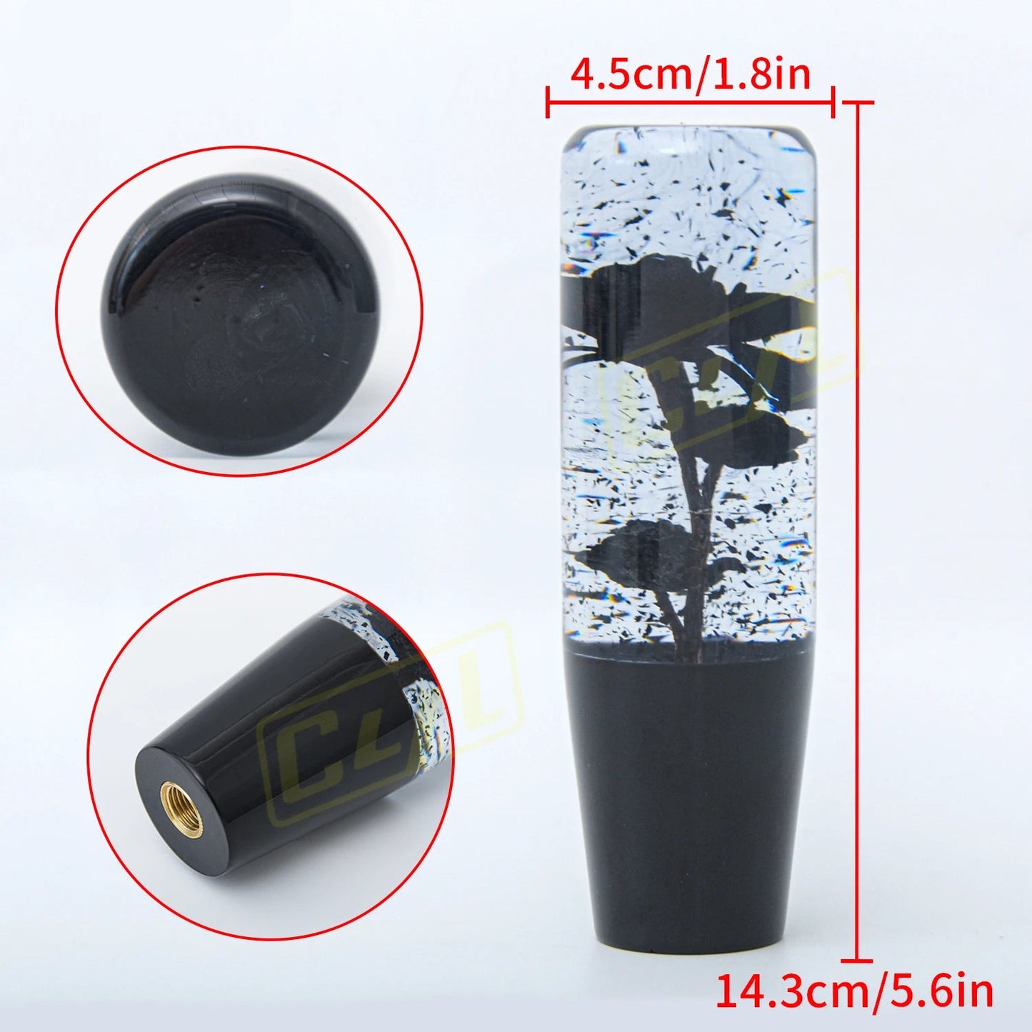 JDM Flower Acrylic Gear Shift Knob Universal 15cm Racing