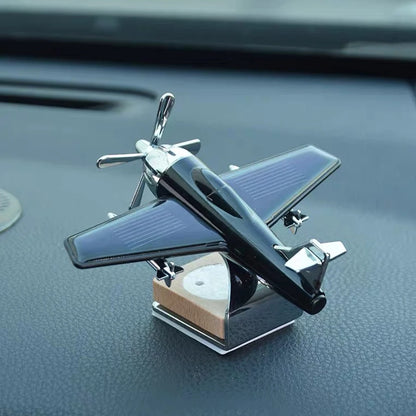 Solar Airplane Car Air Freshener – Dashboard Decoration