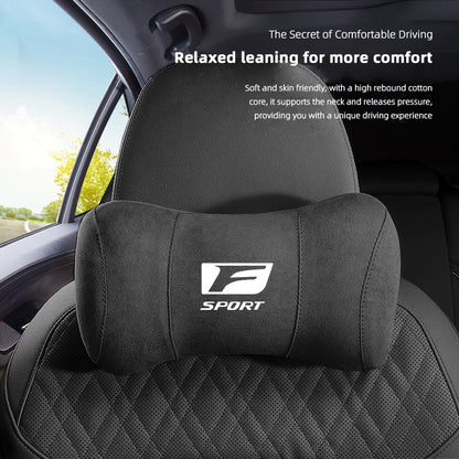 Lexus Car Neck Pillow Suede Memory Foam