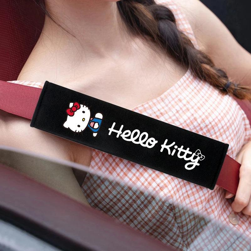 Hello Kitty Soft Car Seat Belt Covers 2Pcs Universal Shoulder Pads