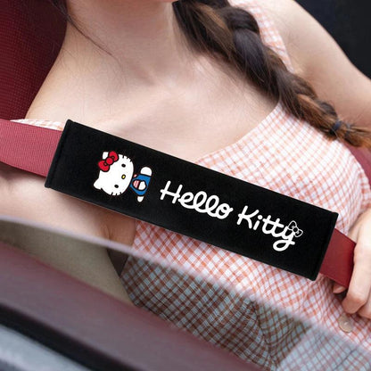 Hello Kitty Soft Car Seat Belt Covers 2Pcs Universal Shoulder Pads