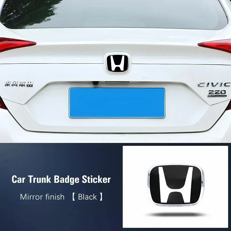 Honda Logo Badge Modification Sticker for Civic, Accord & CR-V - Black Car Trunk / 8th Accord 2008-2012