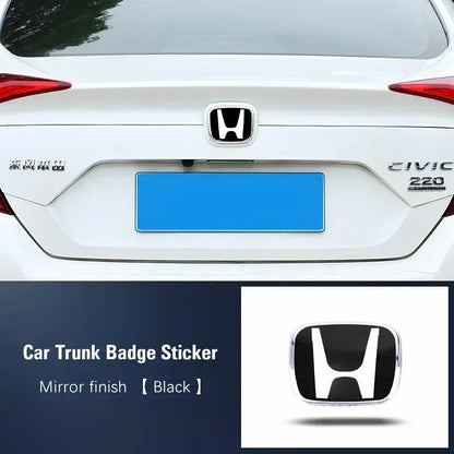 Honda Logo Badge Modification Sticker for Civic, Accord & CR-V - Black Car Trunk / 8th Accord 2008-2012