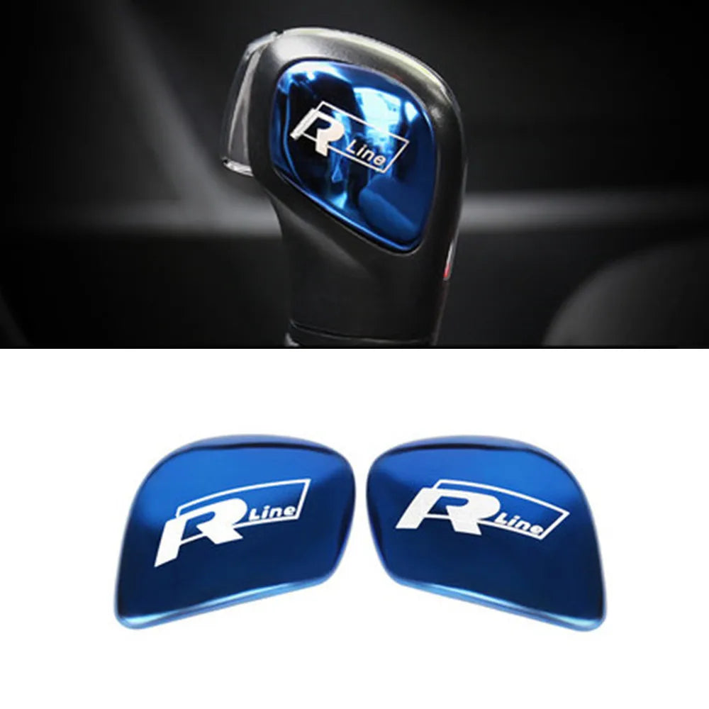 VW R-Line Gear Shift Knob Emblem Stickers