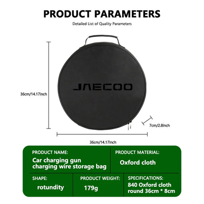 JAECOO J7 J8 Omoda C9 Rechargeable Gun Storage Cable Organizer Bag