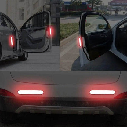 Reflective Car Door Safety Warning Stickers - 