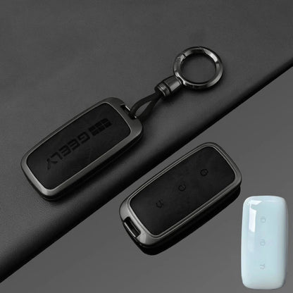 Metal Leather Car Key Case Cover for Geely Proton Vehicles