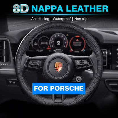 Porsche Nappa Leather Steering Wheel Cover