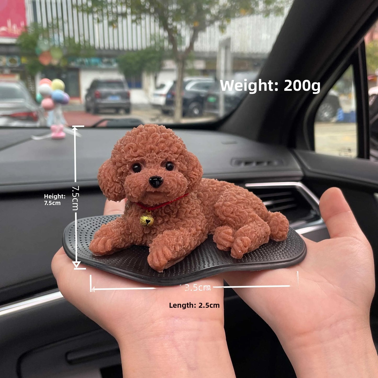 Silicone Dog Car Dashboard Ornament Stress Relief Gag Toy