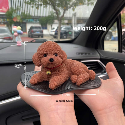 Silicone Dog Car Dashboard Ornament Stress Relief Gag Toy