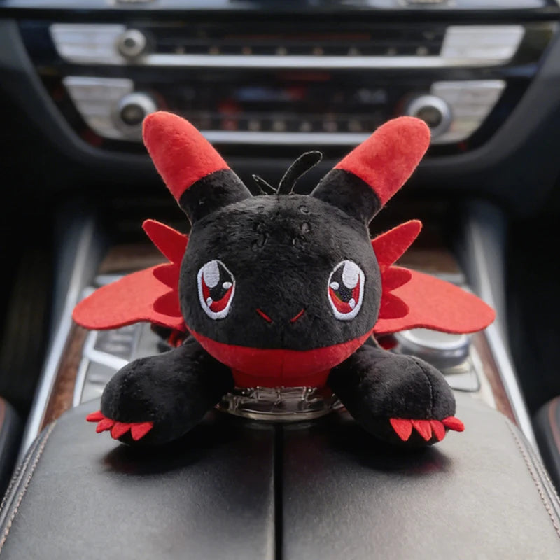 Flying Dragon Plush Car Ornament with Adhesive Mount, Dashboard & Window Decor