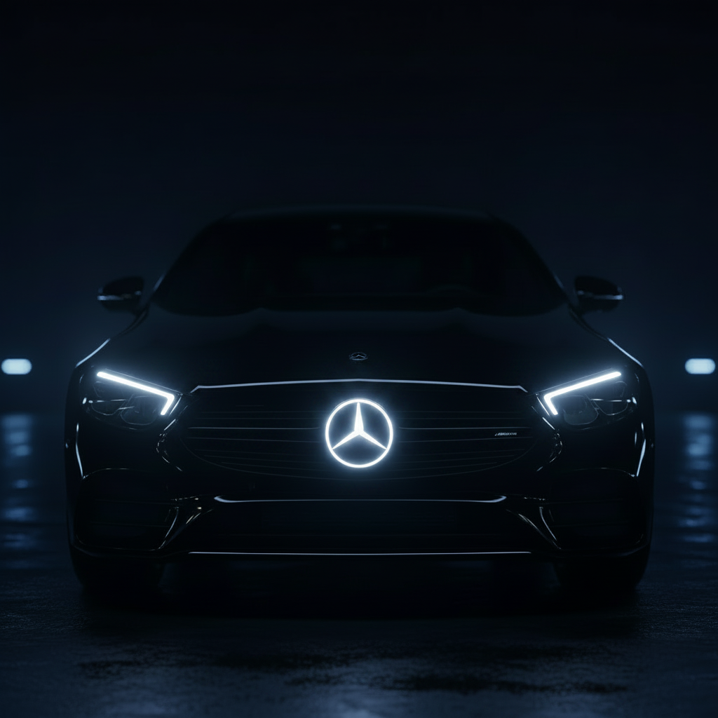 LED Illuminated Mercedes-Benz Star Grille Emblem – Front LED Logo Badge