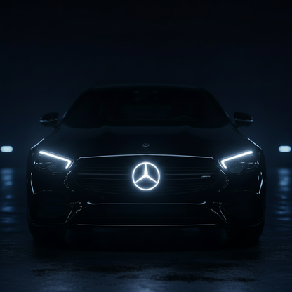 LED Illuminated Mercedes-Benz Star Grille Emblem – Front LED Logo Badge