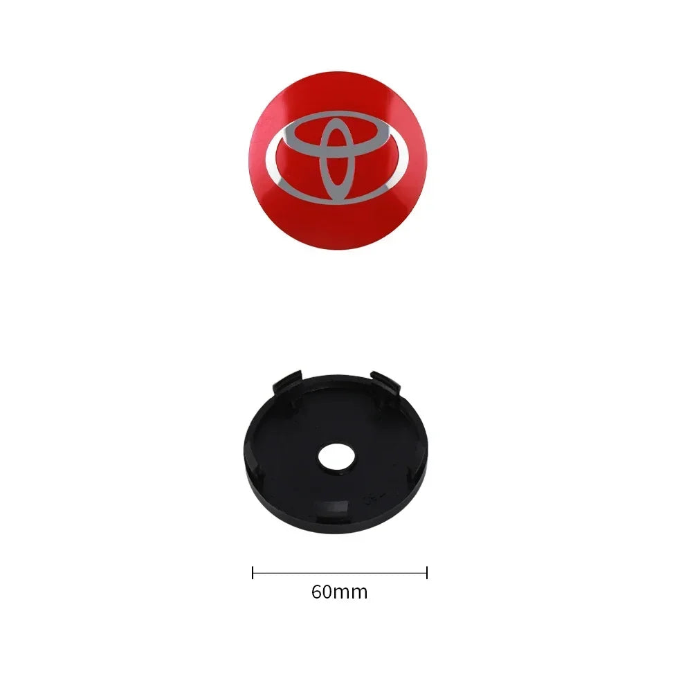 4Pcs 60MM Toyota Wheel Center Hub Caps
