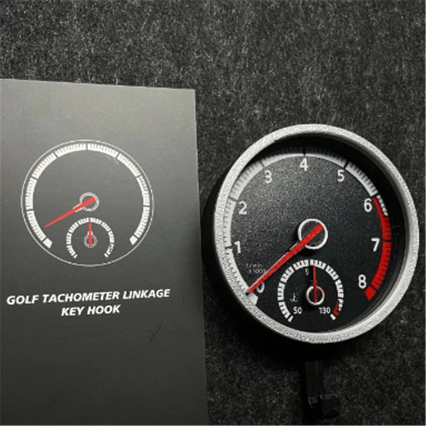 VW Golf R GTI Keychain – Tachometer Key Holder Pendant