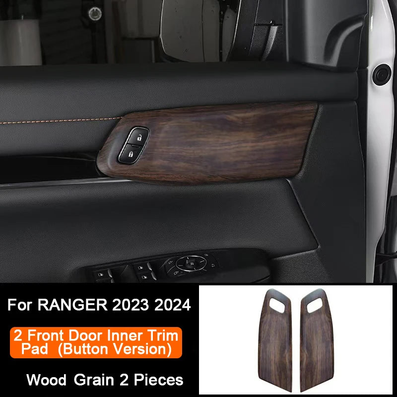 Ford Ranger Wildtrak Wood Grain Trim - Front Door Panel 1