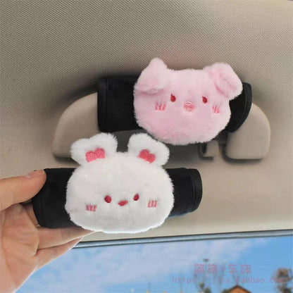 Plush Pig Rabbit Car Interior Handle Cover Universal Handbrake Case