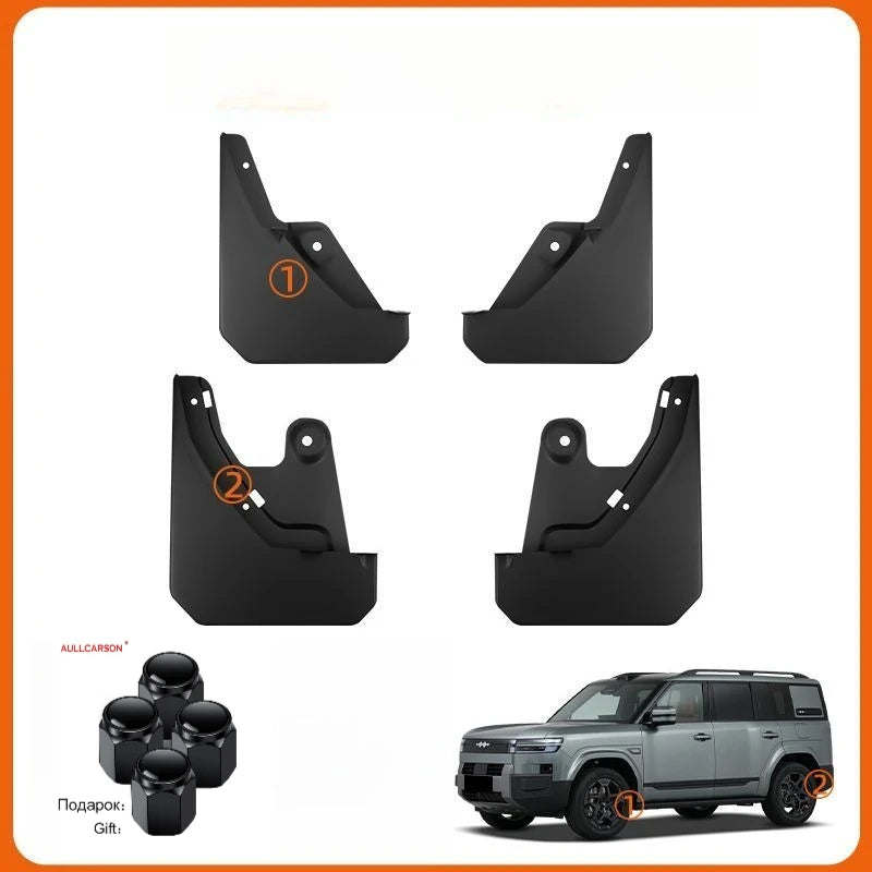 BYD Ti7 Mud Flap Set – Front and Rear Guards
