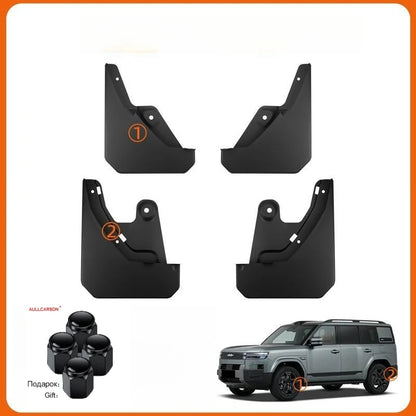 BYD Ti7 Mud Flap Set – Front and Rear Guards