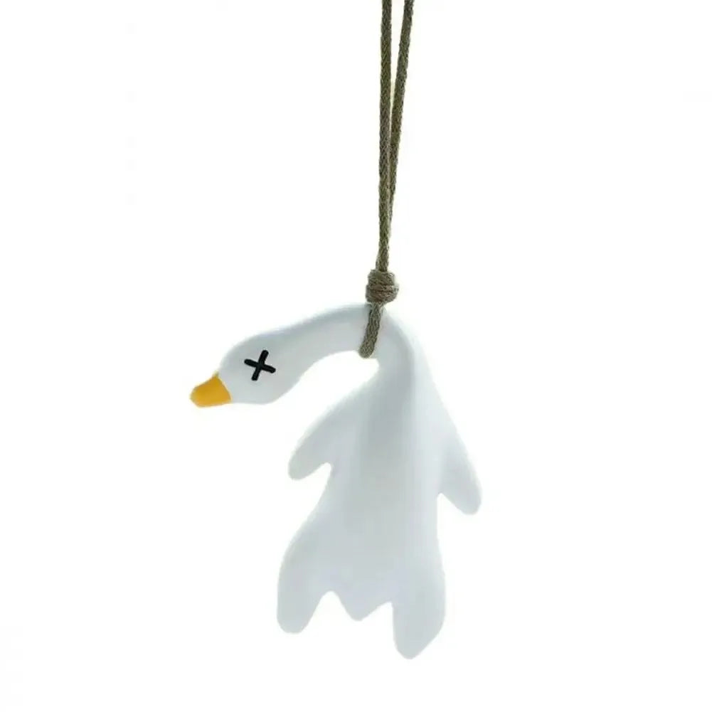 Color-Changing Duck Car Ornament – Cute Swinging Duck Pendant