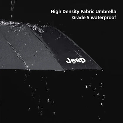 Jeep Folding Umbrella with Car Emblem - 