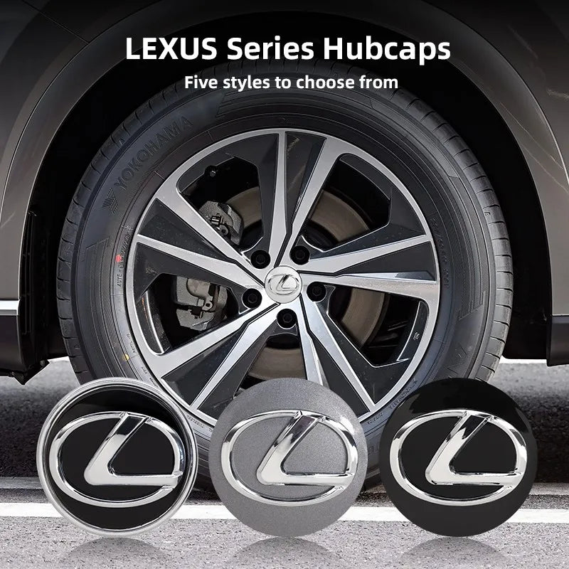 4Pcs 62mm Lexus Wheel Center Cap Hub Covers