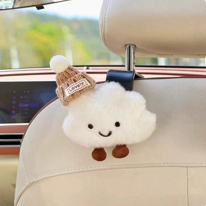 2pcs Cloud Car Seat Back Hook Organizer Multi-Purpose Headrest Hanger