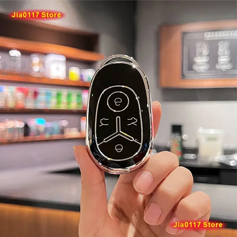 Geely EX2 Proton e.MAS 5 silicone key fob cover - side view