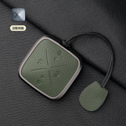 Zinc Alloy Leather Key Cover for Geely ZEEKR 001 7X 009 X Car Fob