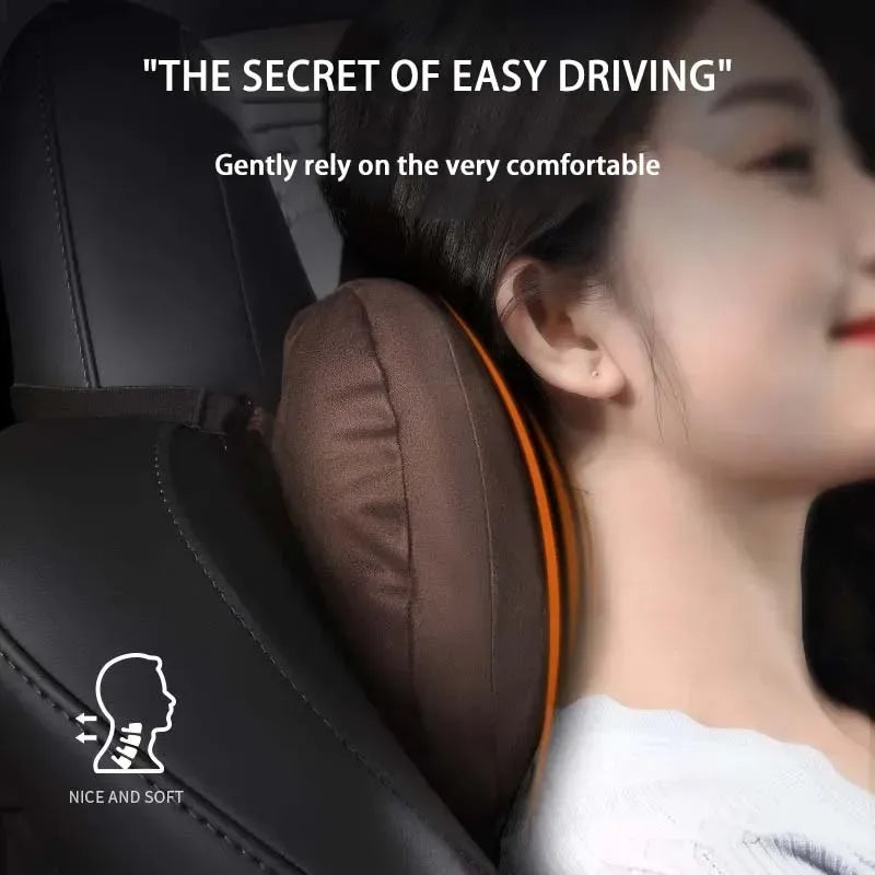 BYD Car Headrest & Waist Pillow - Headrest White