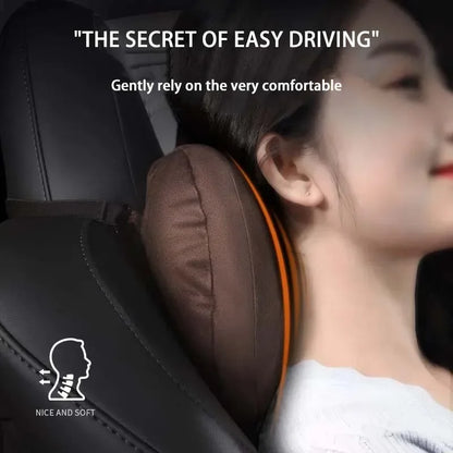 BYD Car Headrest & Waist Pillow - Headrest White