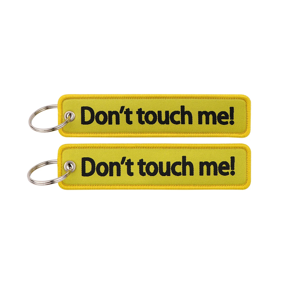 Embroidered Keys Tag Keychain - Personalized Key Identifier Fob