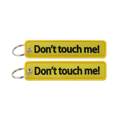 Embroidered Keys Tag Keychain - Personalized Key Identifier Fob