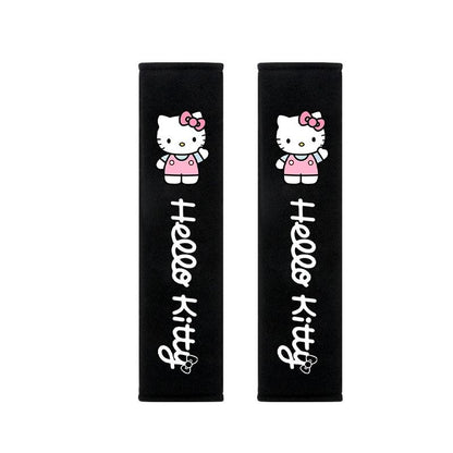 Hello Kitty Soft Car Seat Belt Covers 2Pcs Universal Shoulder Pads