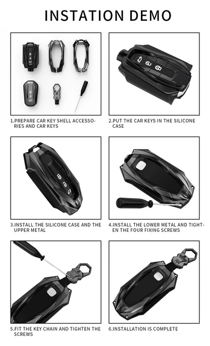 Geely EX2 Geome Galaxy Zinc Alloy Key Cover