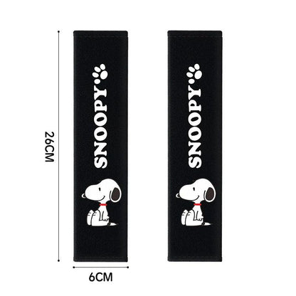 Universal Snoopy Car Seat Belt Cover Soft Padded Auto Protector