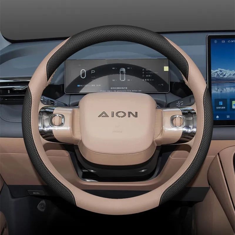 Leather Steering Wheel Cover for GAC Aion V 2024 2025 2026